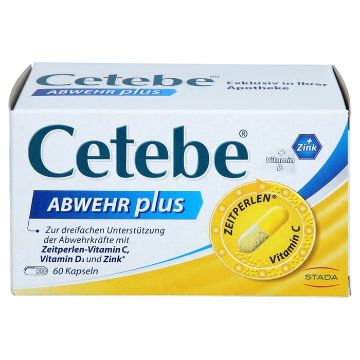 Cetebe Abwehr plus Vitamin C + Vitamin D3 + Zink Kapseln