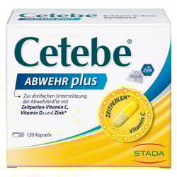 Cetebe Abwehr plus Vitamin C + Vitamin D3 + Zink Kapseln