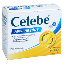Cetebe Abwehr plus Vitamin C + Vitamin D3 + Zink Kapseln
