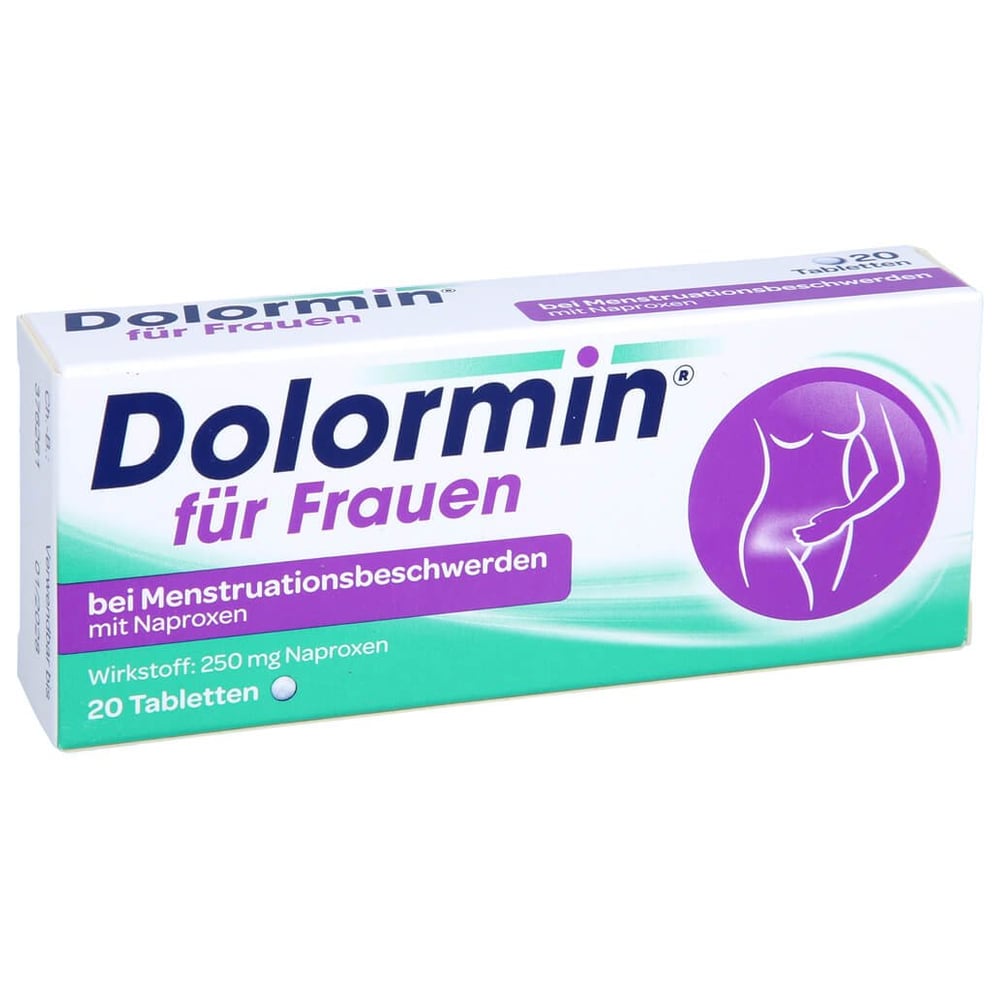 Dolormin für Frauen bei Menstruationsbeschwerden mit Naproxen