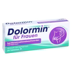 Dolormin für Frauen bei Menstruationsbeschwerden mit Naproxen