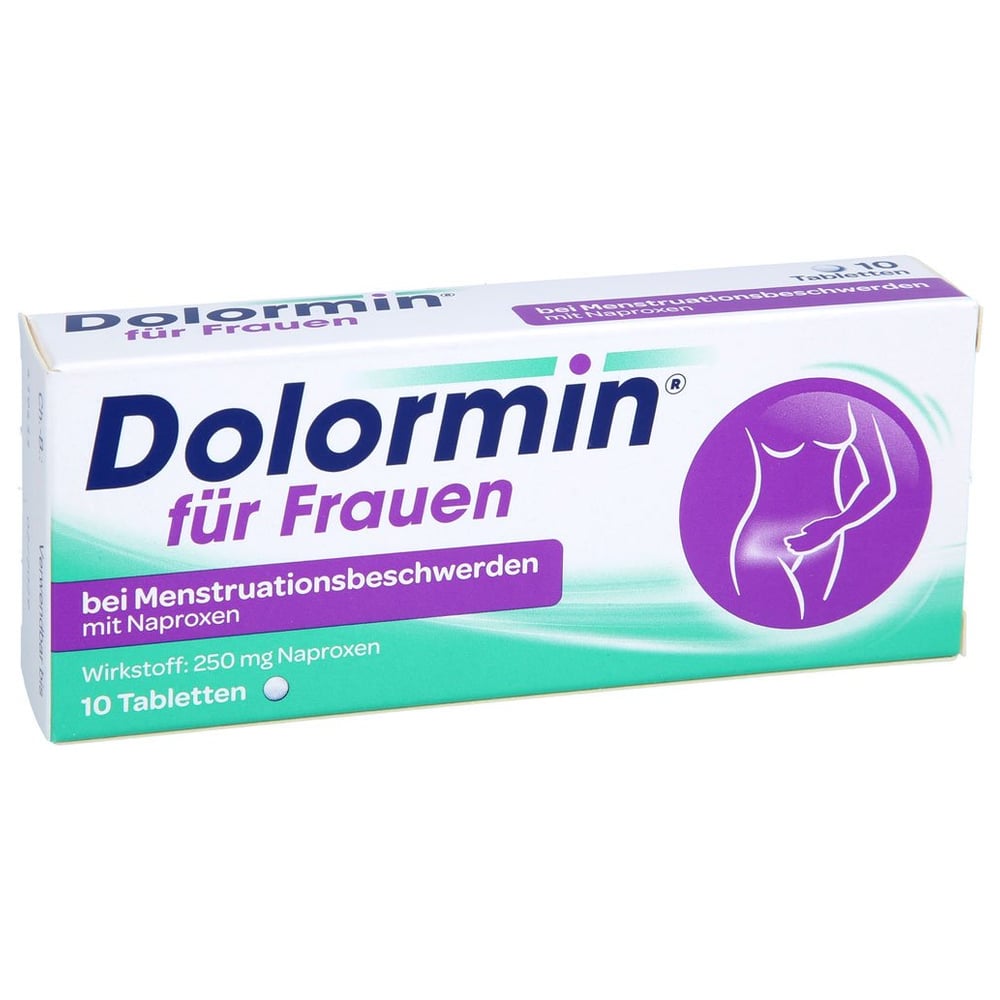 Dolormin für Frauen bei Menstruationsbeschwerden mit Naproxen