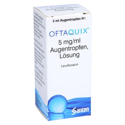Oftaquix 5 mg/ml Augentropfen Produktbild 1