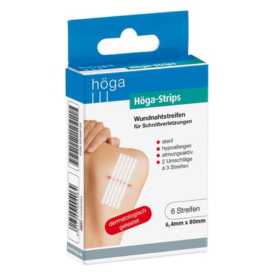 Wundnahtstreifen Höga-Strips 6,4x80 mm