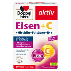 Doppelherz aktiv Eisen + C + Histidin + Folsäure