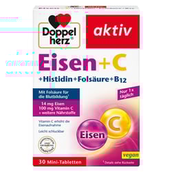 Doppelherz aktiv Eisen + C + Histidin + Folsäure