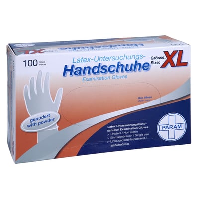 Einmal Handschuhe Latex gepudert XL