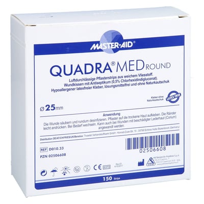 Quadra Med round 25 mm Strips Master Aid