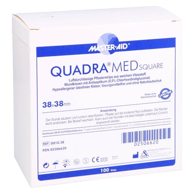 Quadra Med square 38x38 mm Strips Master Aid