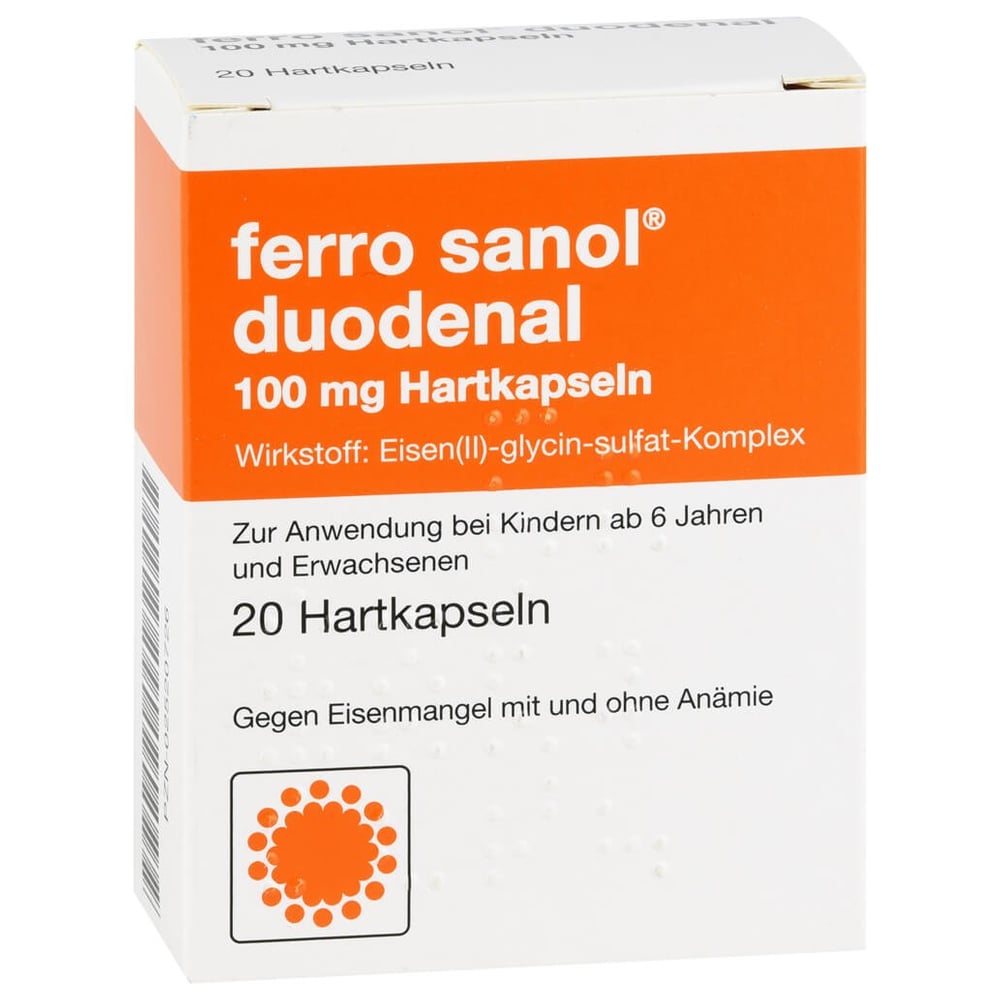 Ferro sanol duodenal 100 mg