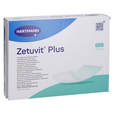 Zetuvit Plus extrastarke Saugkompr steril 20x25cm
