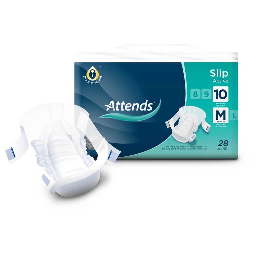 Attends Slip Active 10 Medium