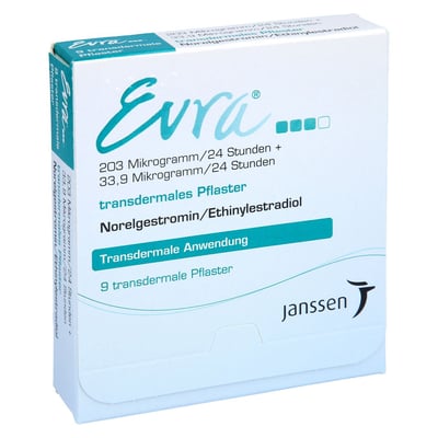 Evra 203 Mikrogramm/24Std. + 33,9 Mikrogramm/24Std.