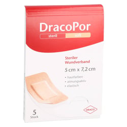 Dracopor Wundverband steril hautfarben ster5x7,2 cm