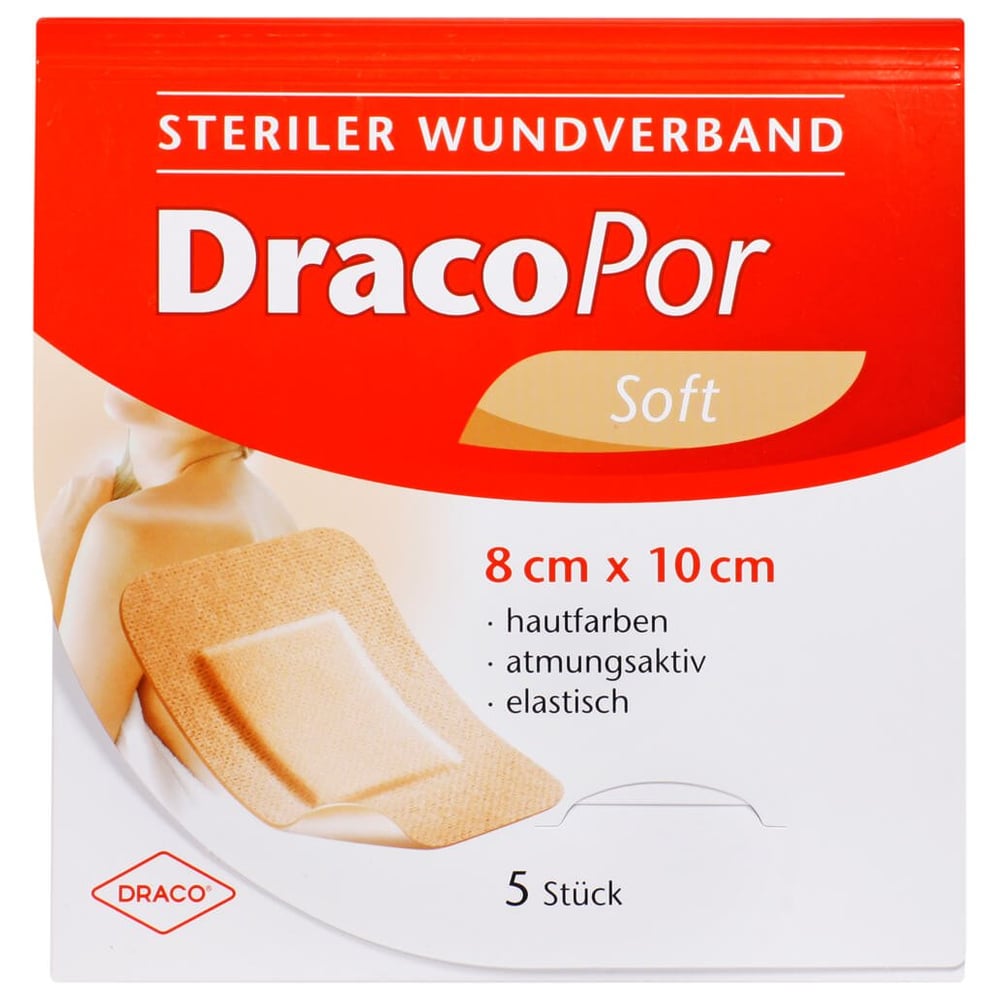 Dracopor Wundverband steril hautfarben ster 8x10cm