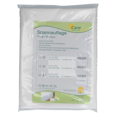 Molton Spannauflage 100x200 cm m. Folie beschichtet Produktbild 1