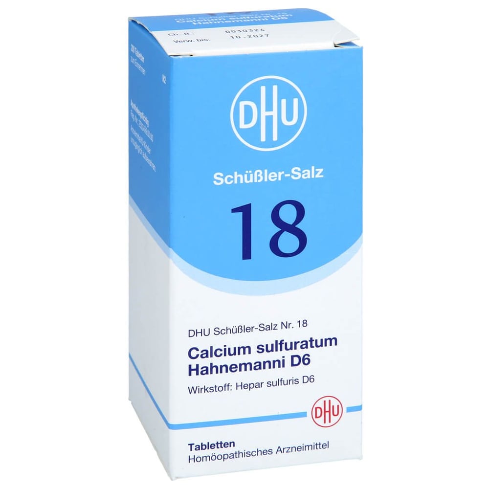 Biochemie Dhu 18 Calcium Sulfuratum Hahnemanni D 6
