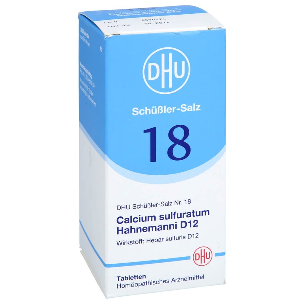 Biochemie Dhu 18 Calcium Sulfuratum Hahnemanni D 12