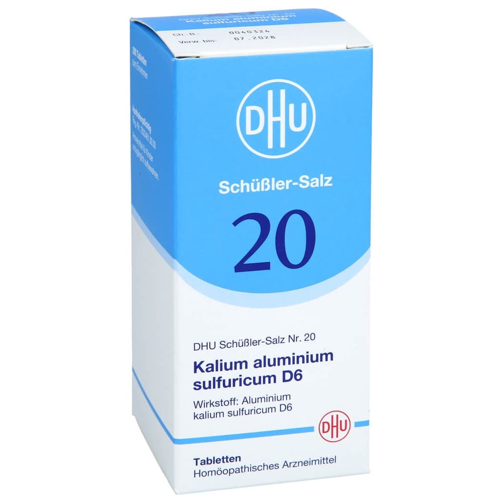 Biochemie Dhu 20 Kalium alum.sulfur.D 6 Tabletten