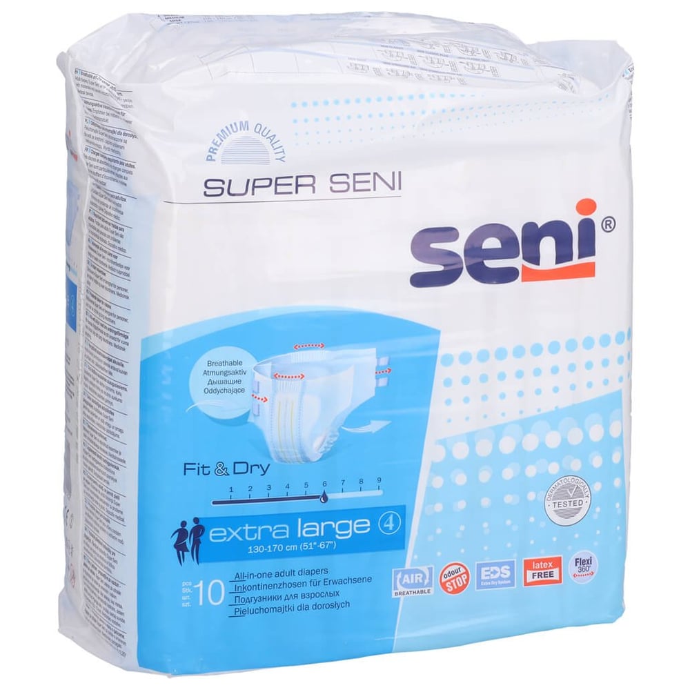 Seni Super Extra Large Windel f. Erwachs. Gr.4 Tag