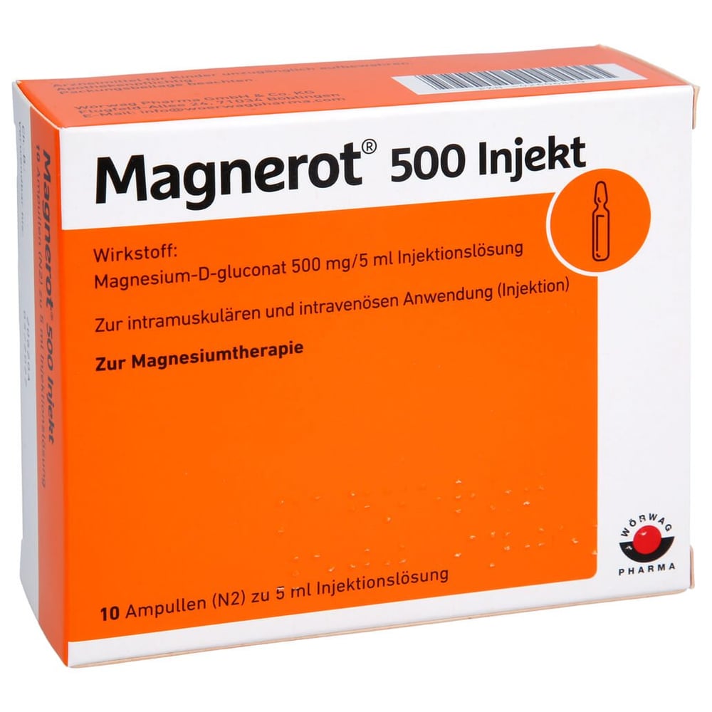 Magnerot 500 Injekt 5 ml