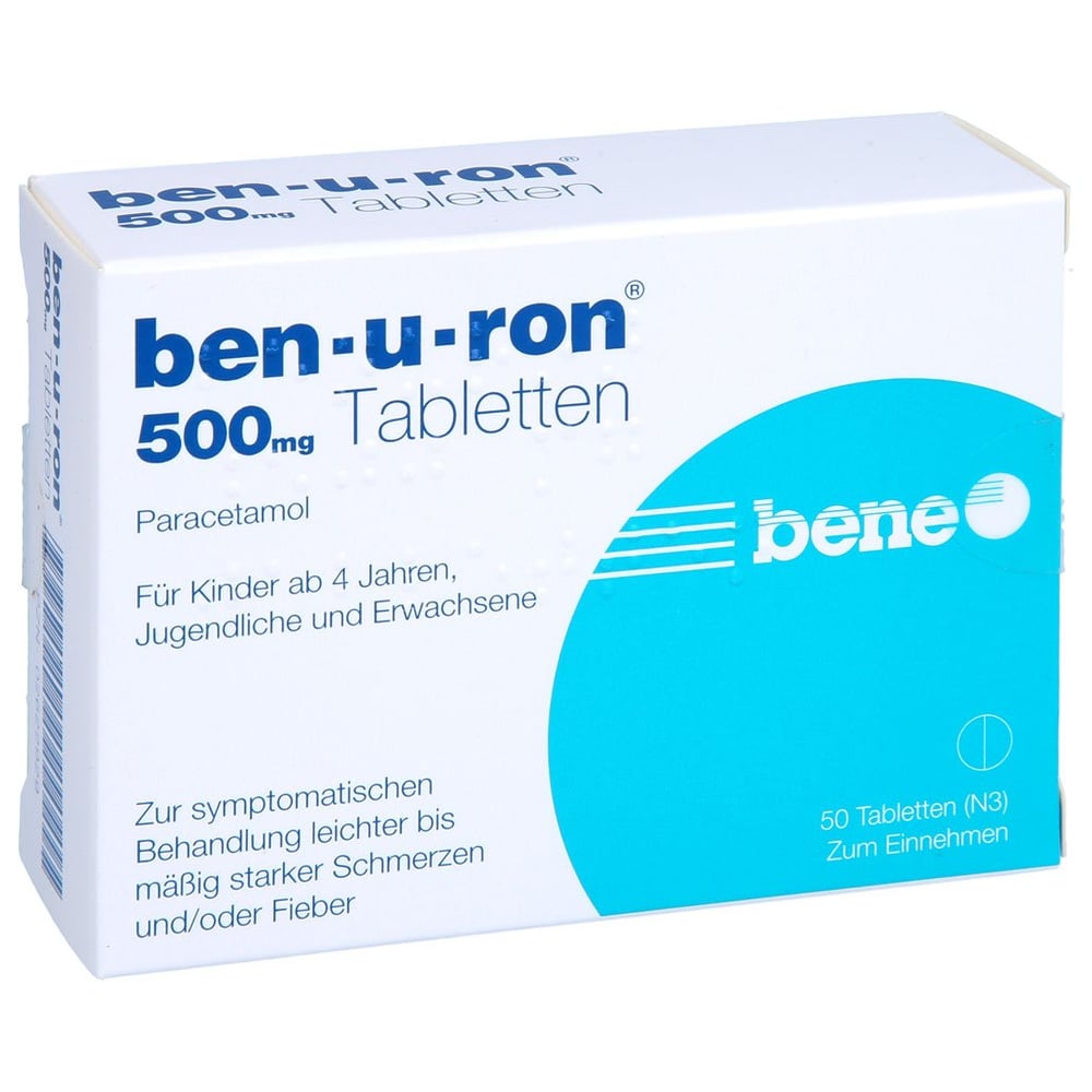 Ben-u-ron 500 mg (verschreibungspflichtig)