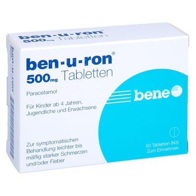 Ben-u-ron 500 mg (verschreibungspflichtig)