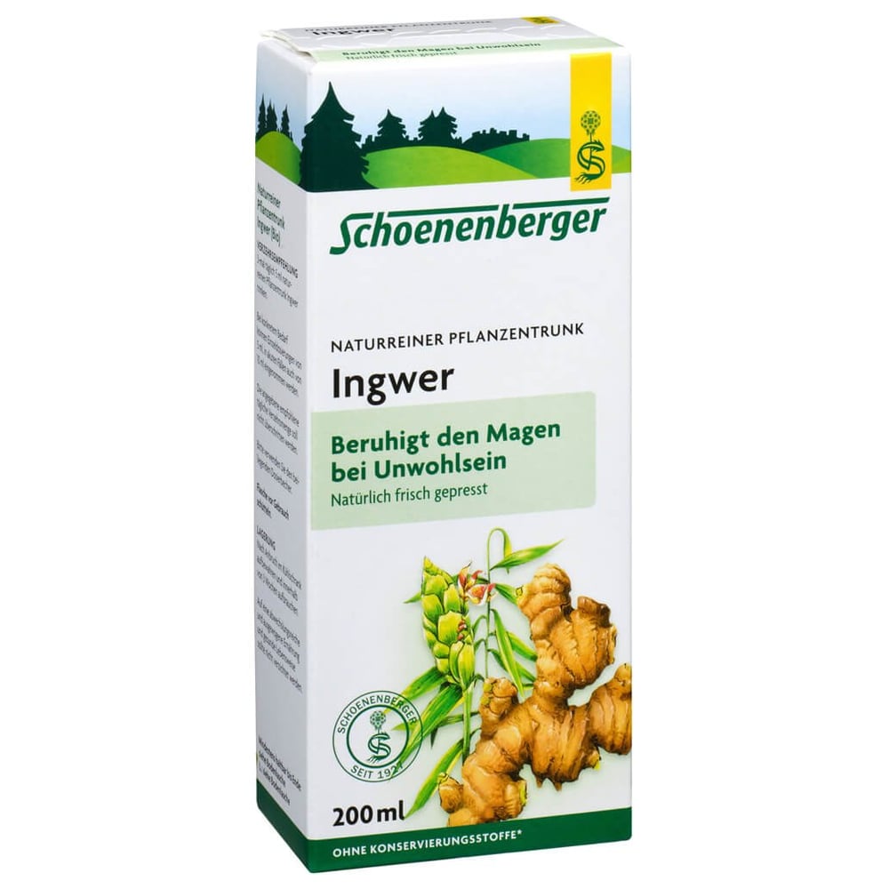Ingwer Pflanzentrunk Schoenenberger