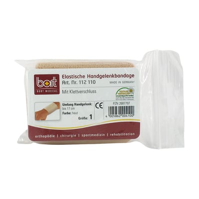 Bort Handgelenkbandage Klettverschluss Gr.1 haut