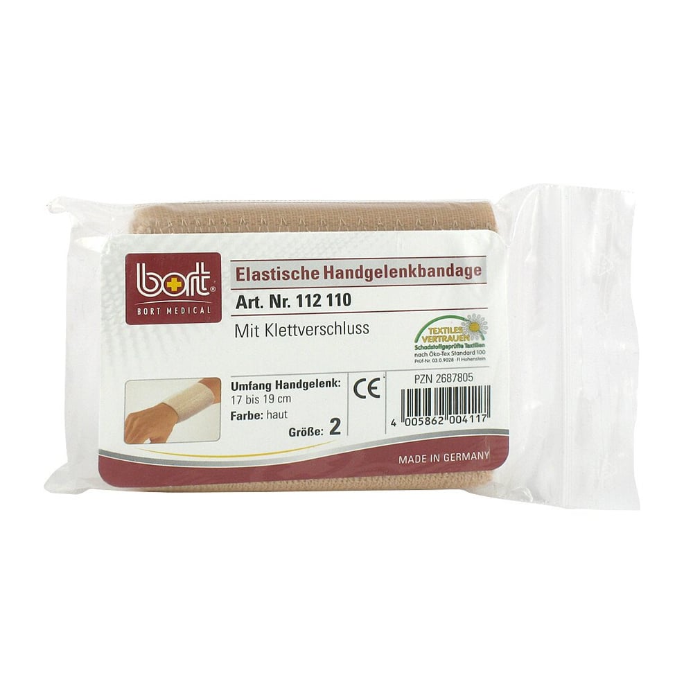 Bort Handgelenkbandage Klettverschluß Gr.2 haut