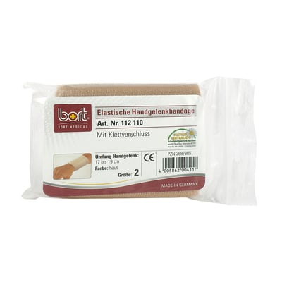 Bort Handgelenkbandage Klettverschluß Größe 2 haut Produktbild 1