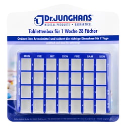 Tablettenbox 1 Woche 28 Fächer Schiebedeckel