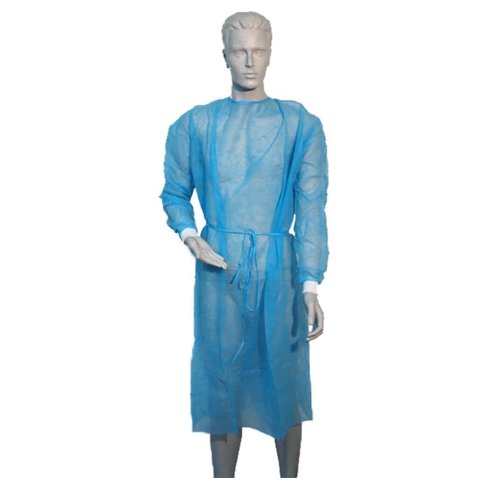 Besucherkittel Blau