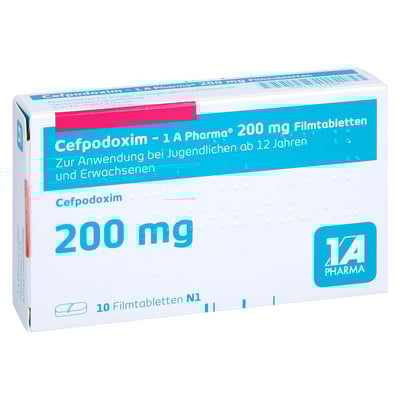 Cefpodoxim - 1 A Pharma 200mg Filmtabletten