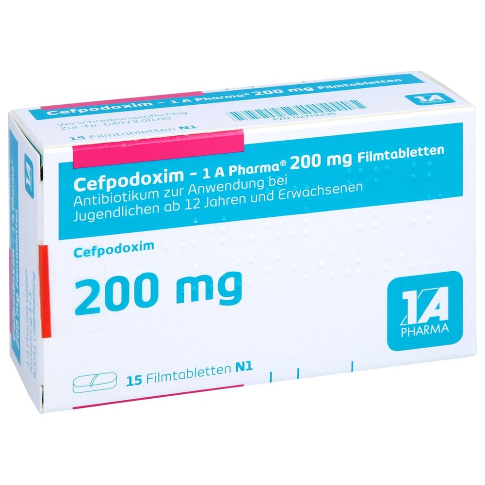 Cefpodoxim - 1 A Pharma 200mg Filmtabletten