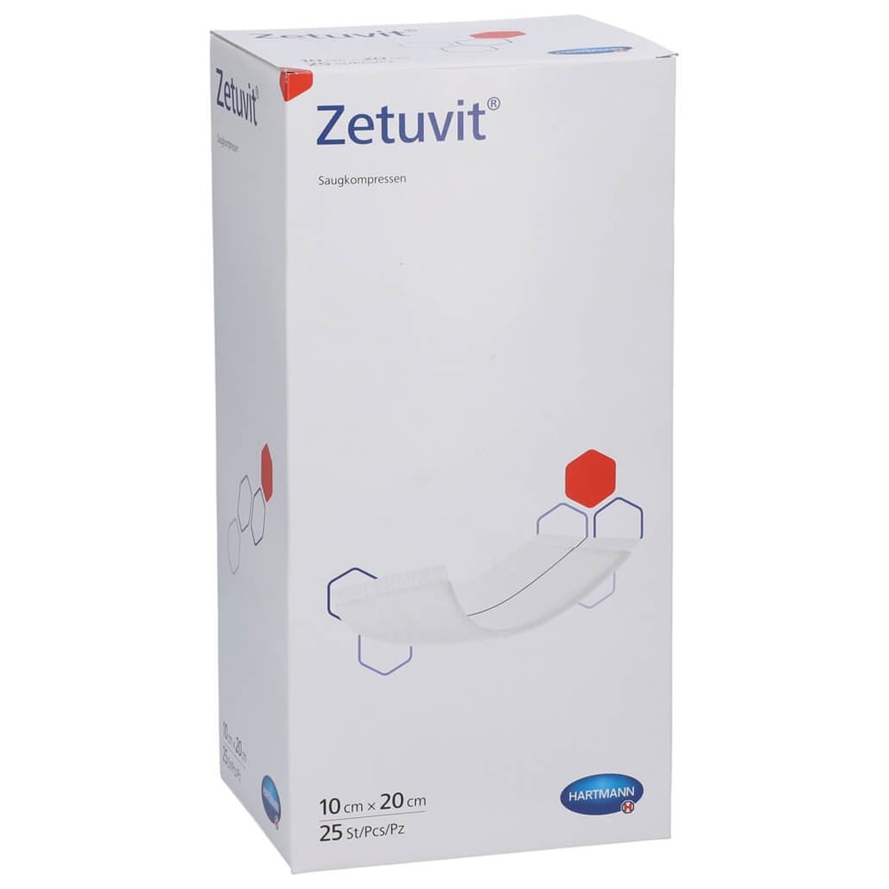 Zetuvit Saugkompressen steril 10x20 cm