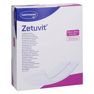 Zetuvit Saugkompressen steril 20x20 cm