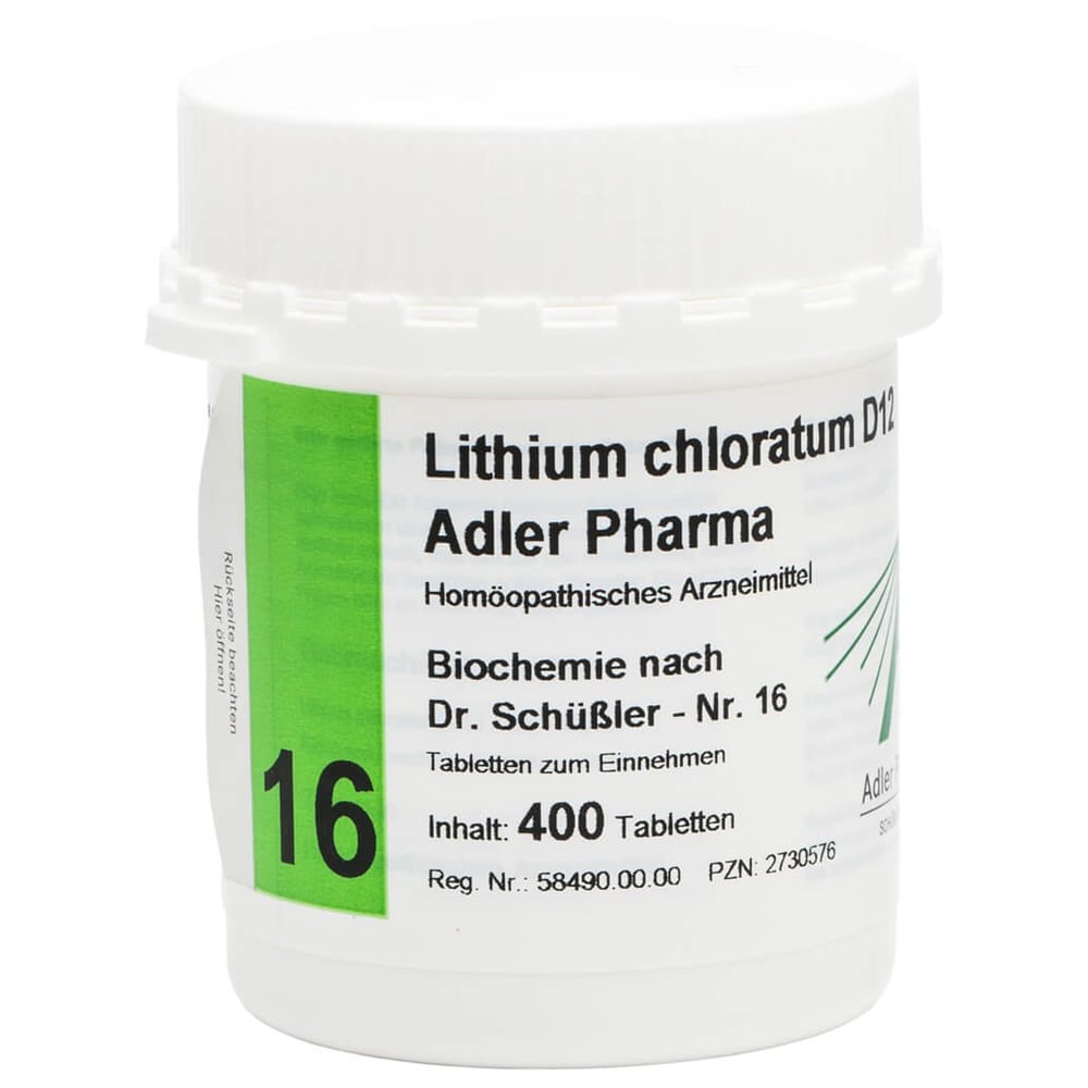 Biochemie Adler 16 Lithium Chloratum D12 Adler Pha