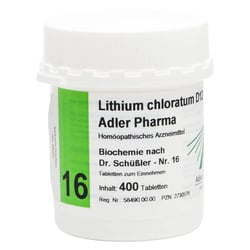 Biochemie Adler 16 Lithium Chloratum D12 Adler Pha