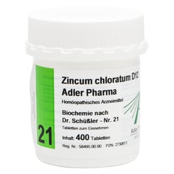Biochemie Adler 21 Zincum Chloratum D12 Adler Phar