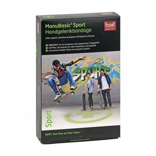 Bort ManuBasic Sport Bandage li.L schw./grün