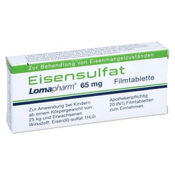 Eisensulfat Lomapharm 65 mg