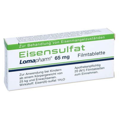 Eisensulfat Lomapharm 65 mg
