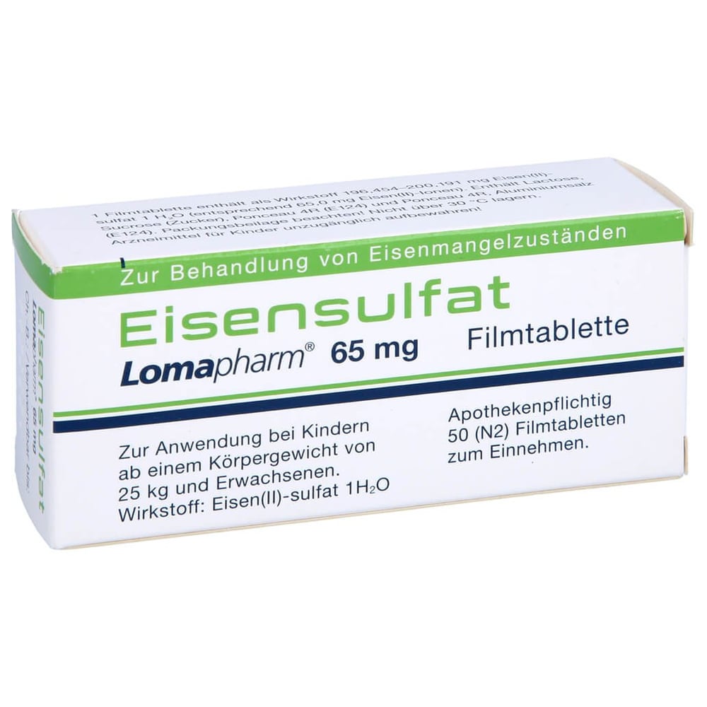 Eisensulfat Lomapharm 65 mg