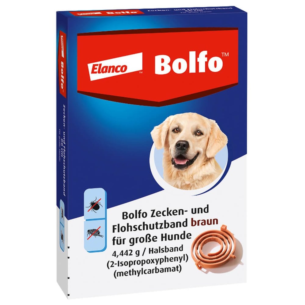 Bolfo Flohschutzband braun f.große Hunde