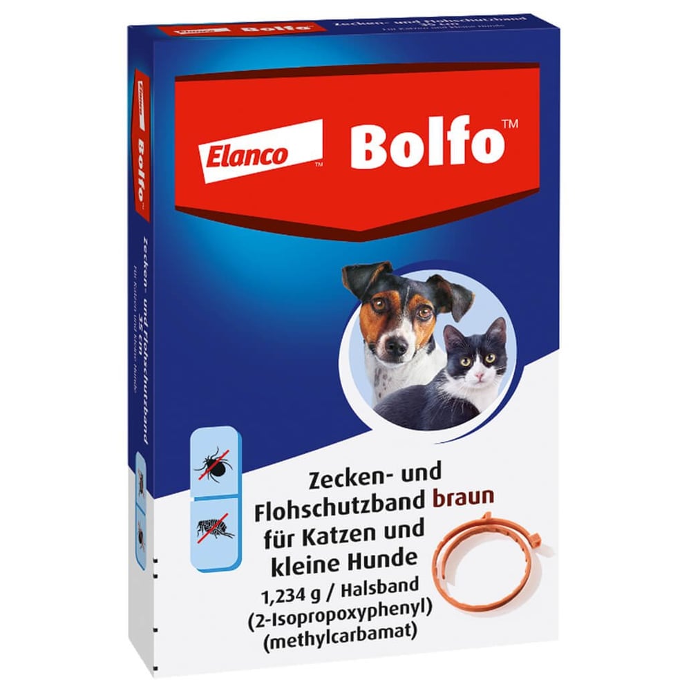Bolfo Flohschutzband braun f.kleine Hunde/Katzen