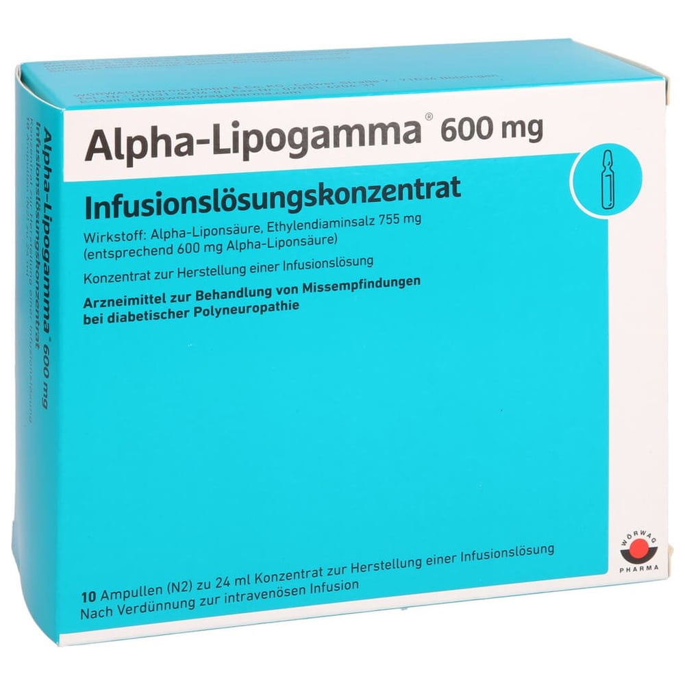 Alpha-lipogamma 600 mg Infusionslsg.-Konzentrat