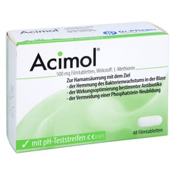 Acimol mit PH-Teststreifen