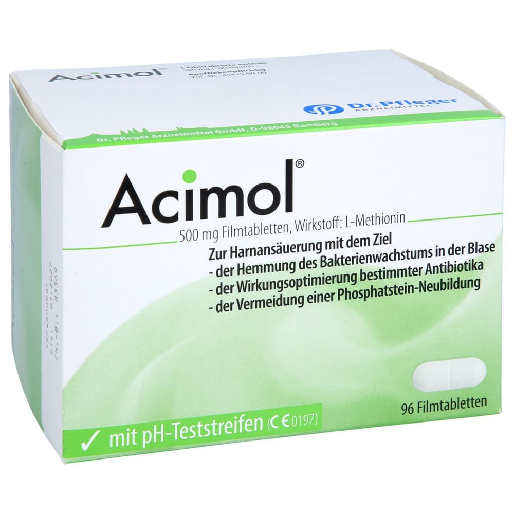 Acimol mit PH-Teststreifen