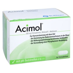 Acimol mit PH-Teststreifen